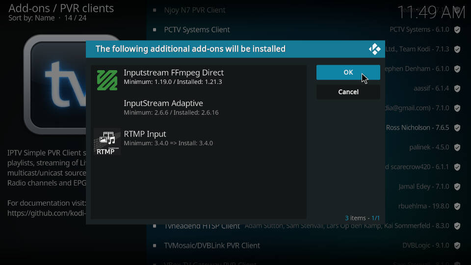 How to Install PVR IPTV Simple Client Kodi Addon - Step 8