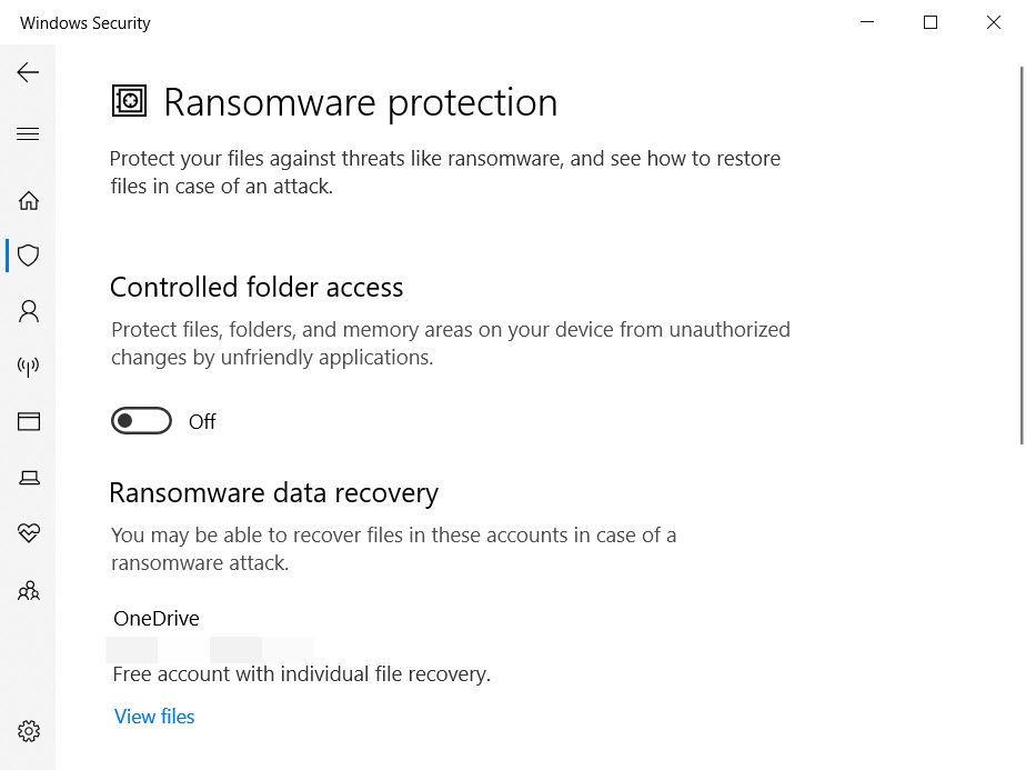 How to enable ransomware protection in Windows 10