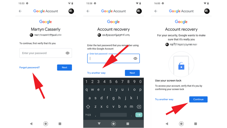 How to change forgotten Google account password: Verifying your account