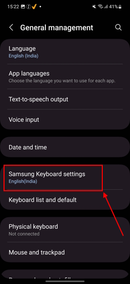 Turn off autocorrect on Samsung